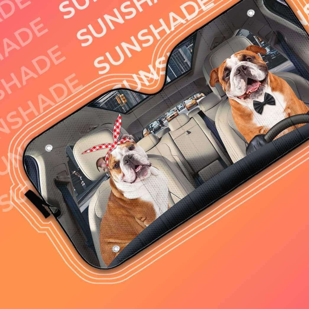 ENGLISH BULLDOG CAR SUNSHADE - Goodogz