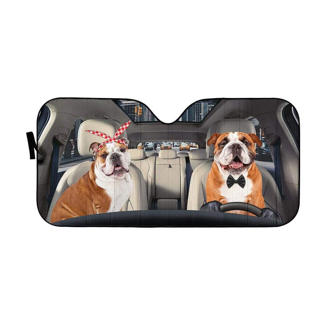 ENGLISH BULLDOG CAR SUNSHADE - Goodogz