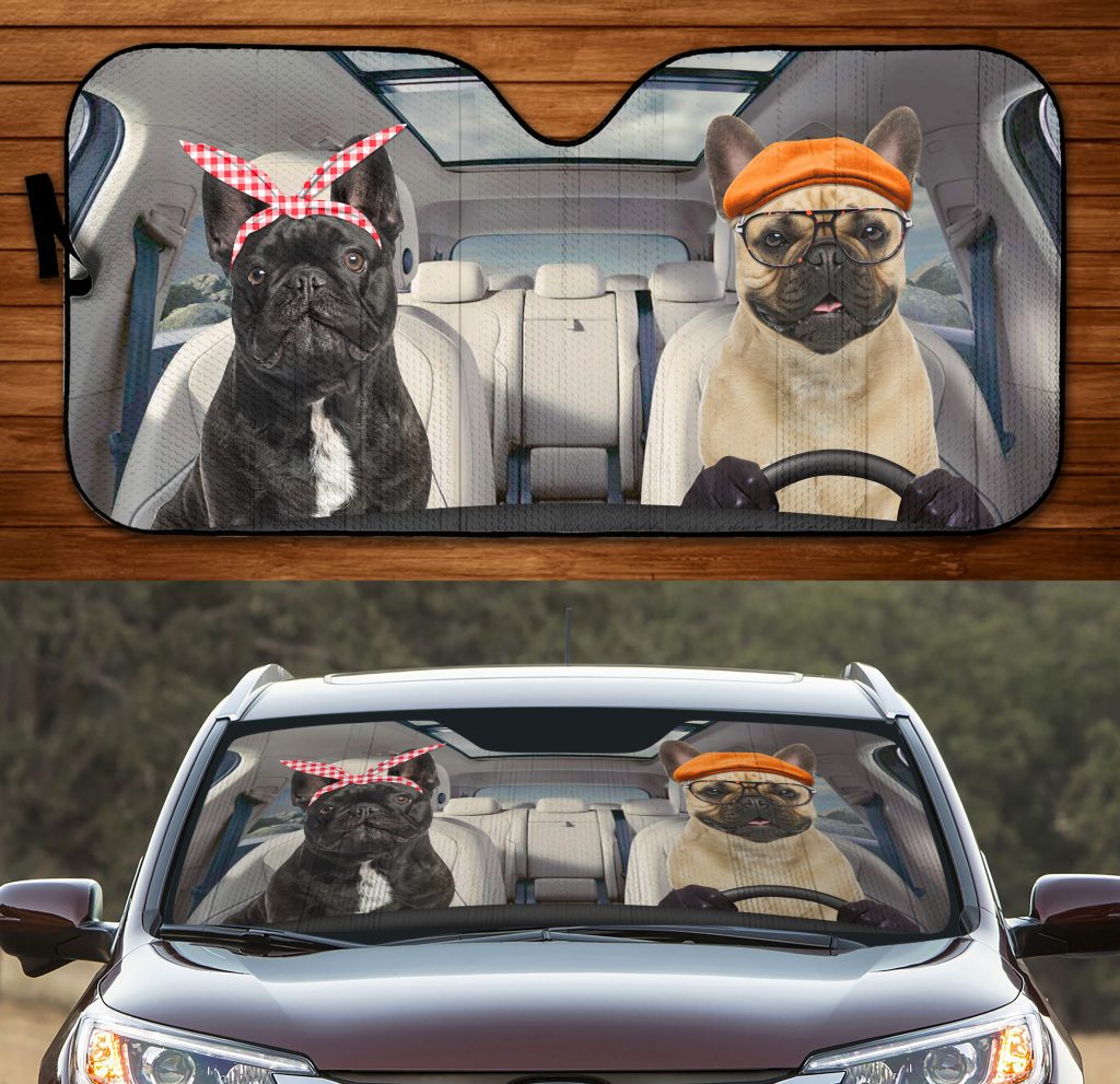 FRENCH BULLDOG CAR SUNSHADE - Goodogz