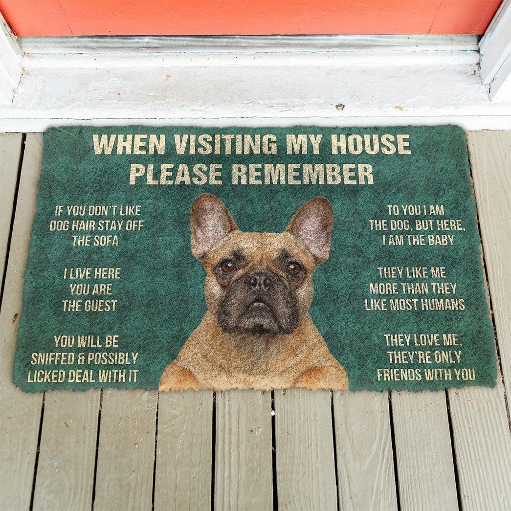 French bulldog funny doormat - Goodogz