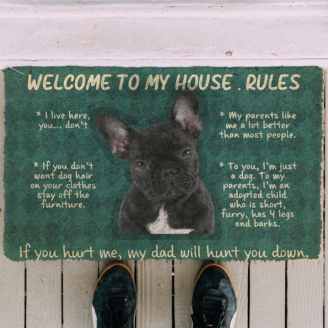 French bulldog funny doormat - Goodogz