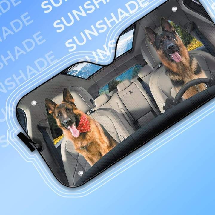 GERMAN SHEPHERD CAR SUNSHADE - Goodogz