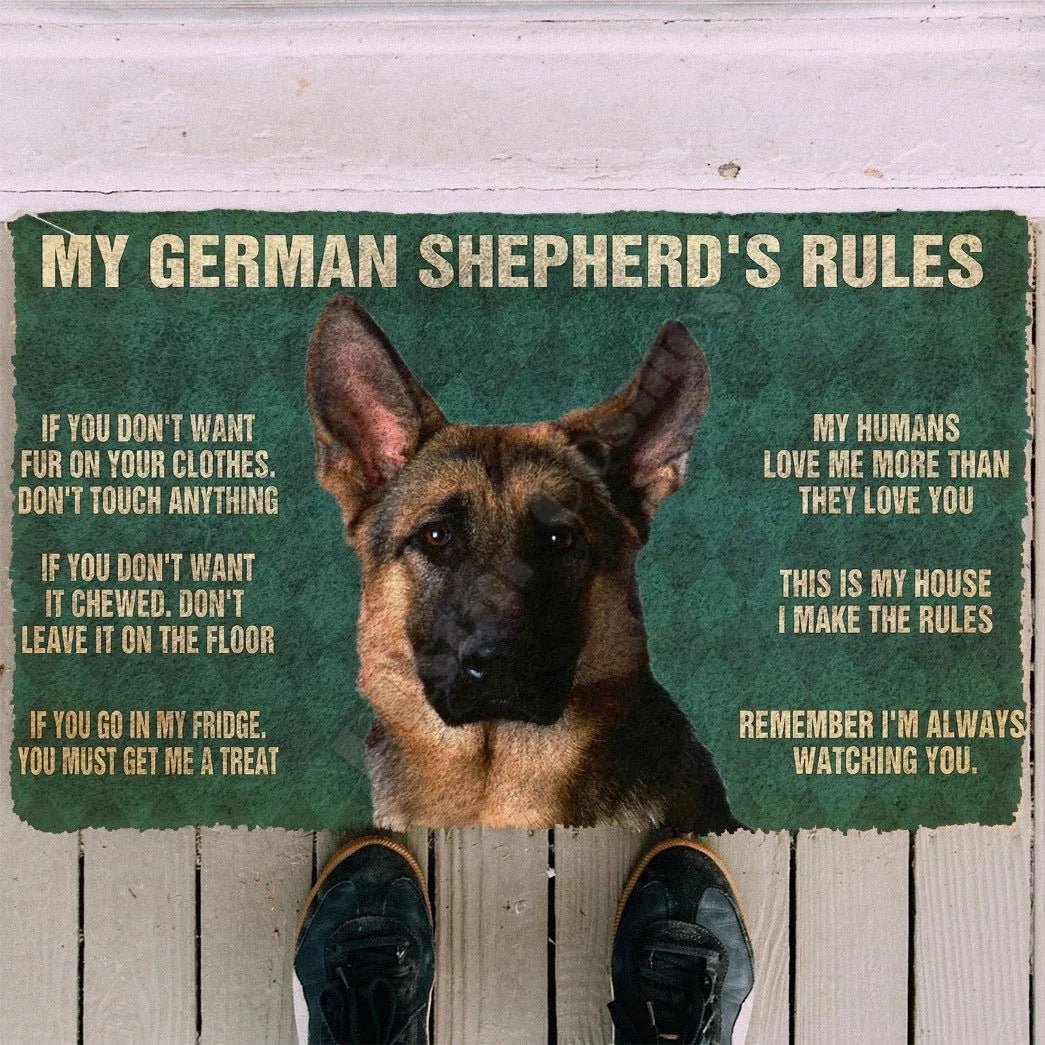 German shepherd funny doormat - Goodogz