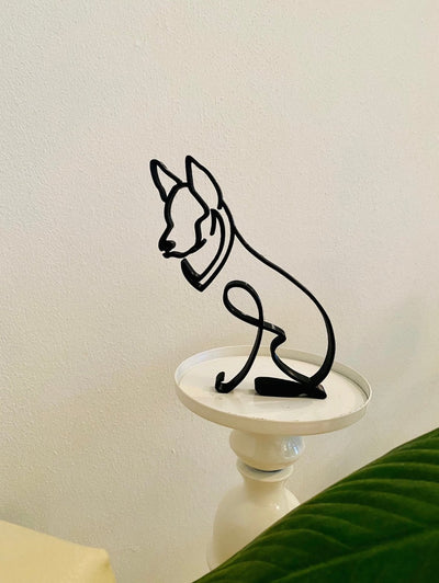 German Shepherd Minimalist Art Sculpture - Goodogz