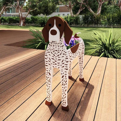 German Shorthaired Pointer Dog Planter - Goodogz