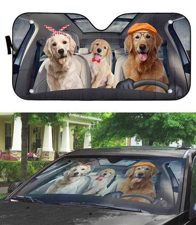 GOLDEN RETRIEVER CAR SUNSHADE - Goodogz