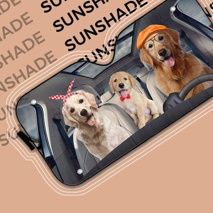 GOLDEN RETRIEVER CAR SUNSHADE - Goodogz