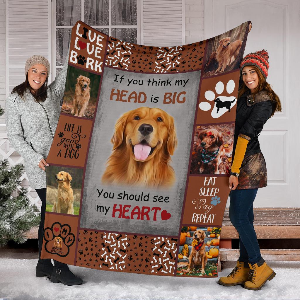 GOLDEN RETRIEVER FLEECE BLANKET - Goodogz