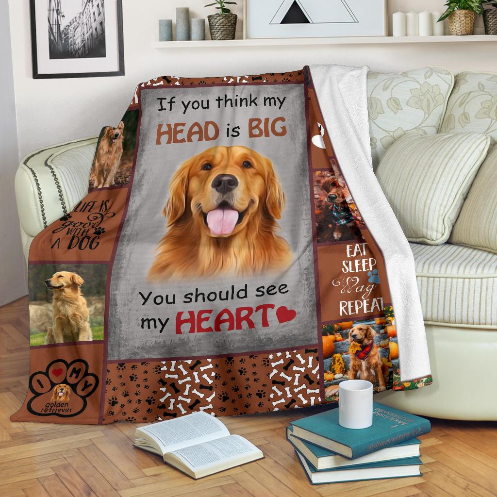 GOLDEN RETRIEVER FLEECE BLANKET - Goodogz