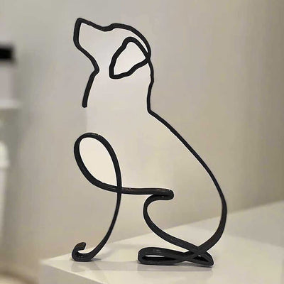 Golden Retriever Minimalist Art Sculpture - Goodogz