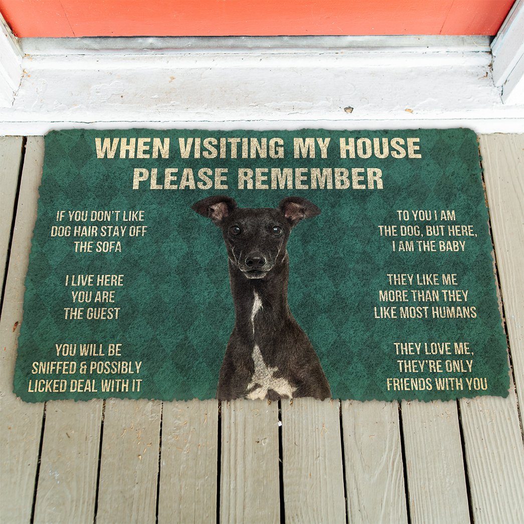 Greyhound funny doormat - Goodogz