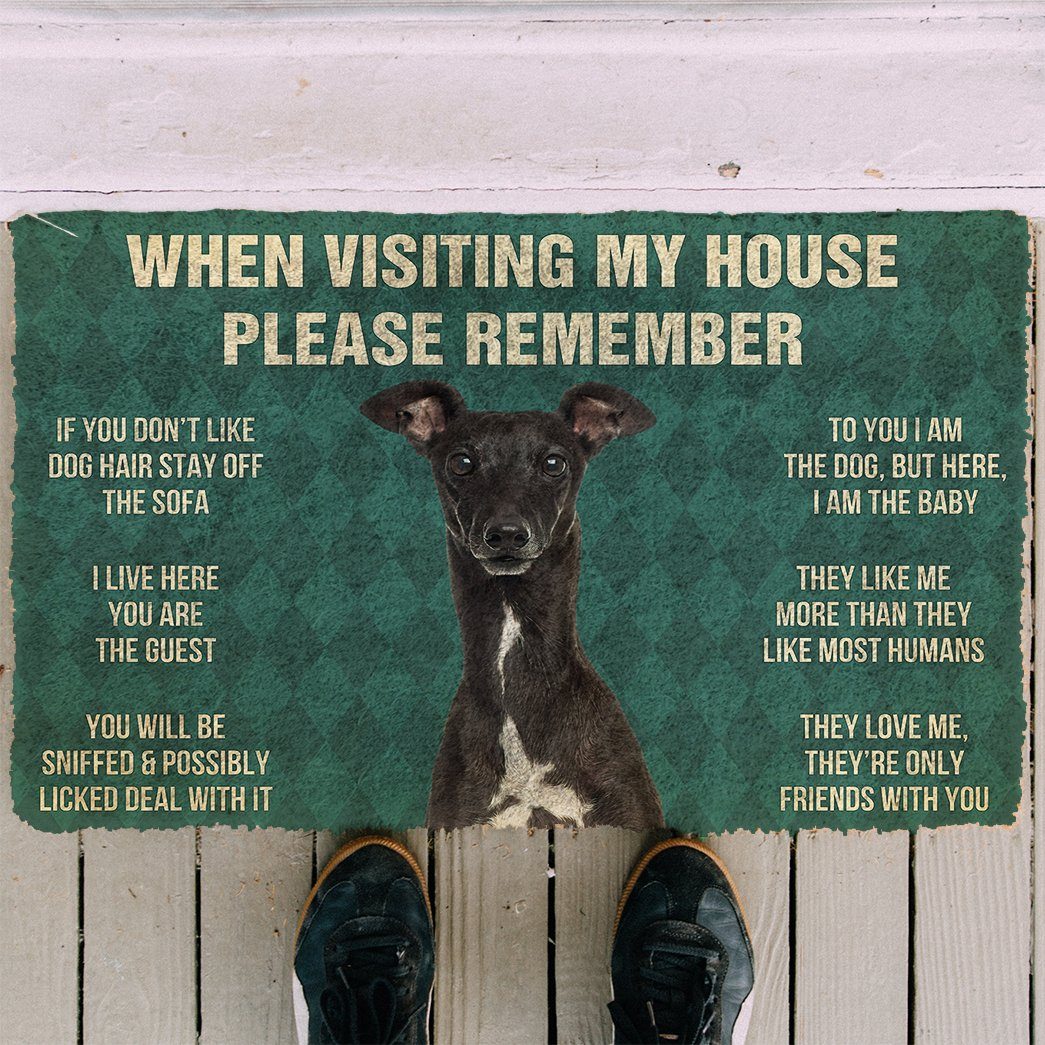 Greyhound funny doormat - Goodogz