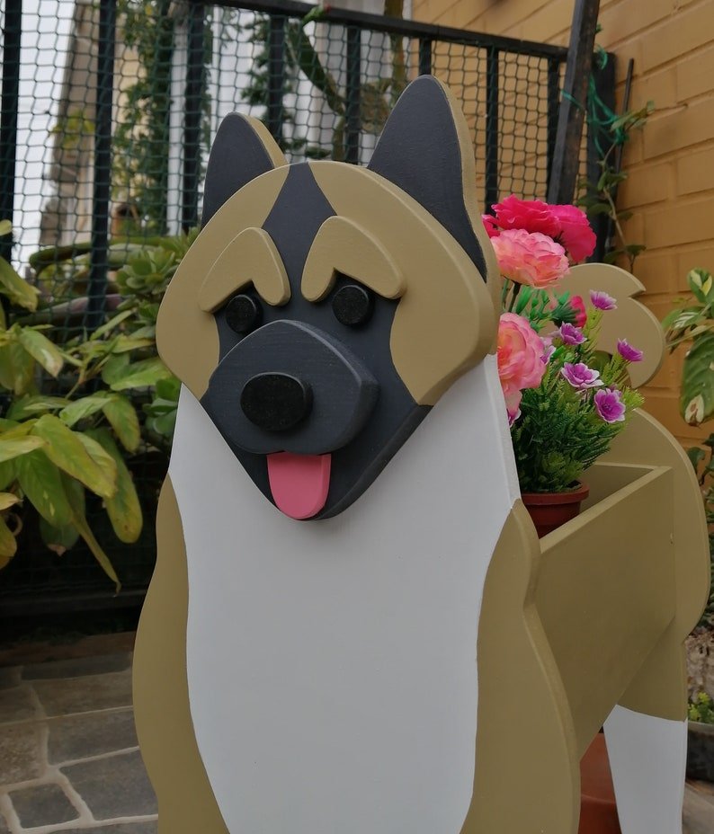 Hand-made Akita Planter - Goodogz