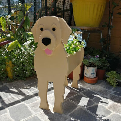 Hand-made Golden Retriever Planter - Goodogz