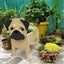 Hand-made Pug Planter - Goodogz