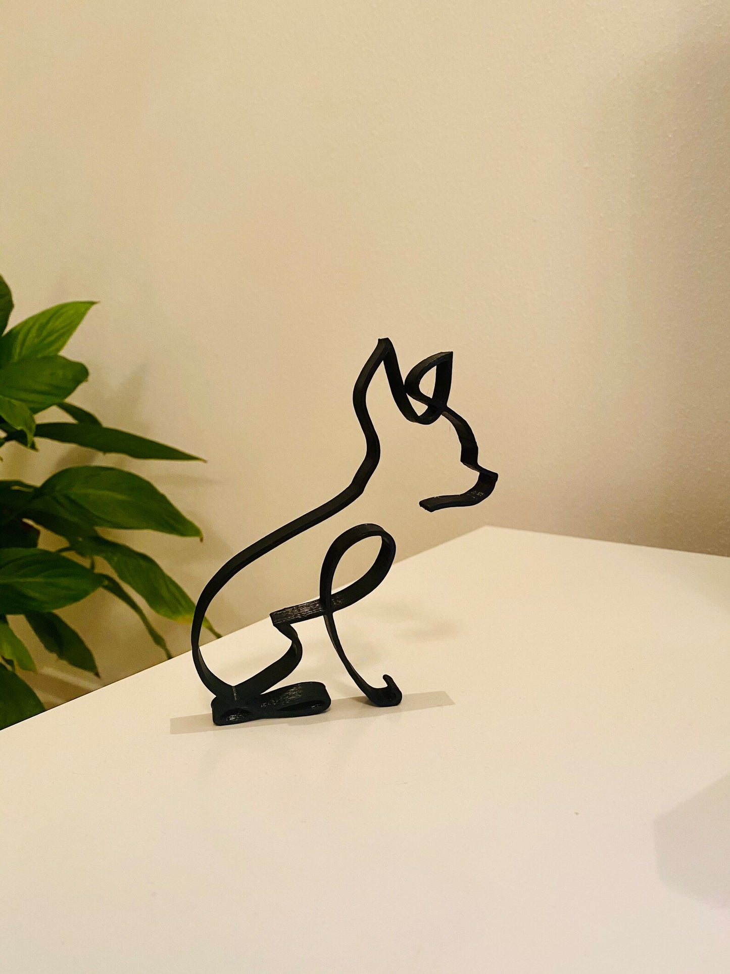 Chihuahua Minimalist Art Sculpture