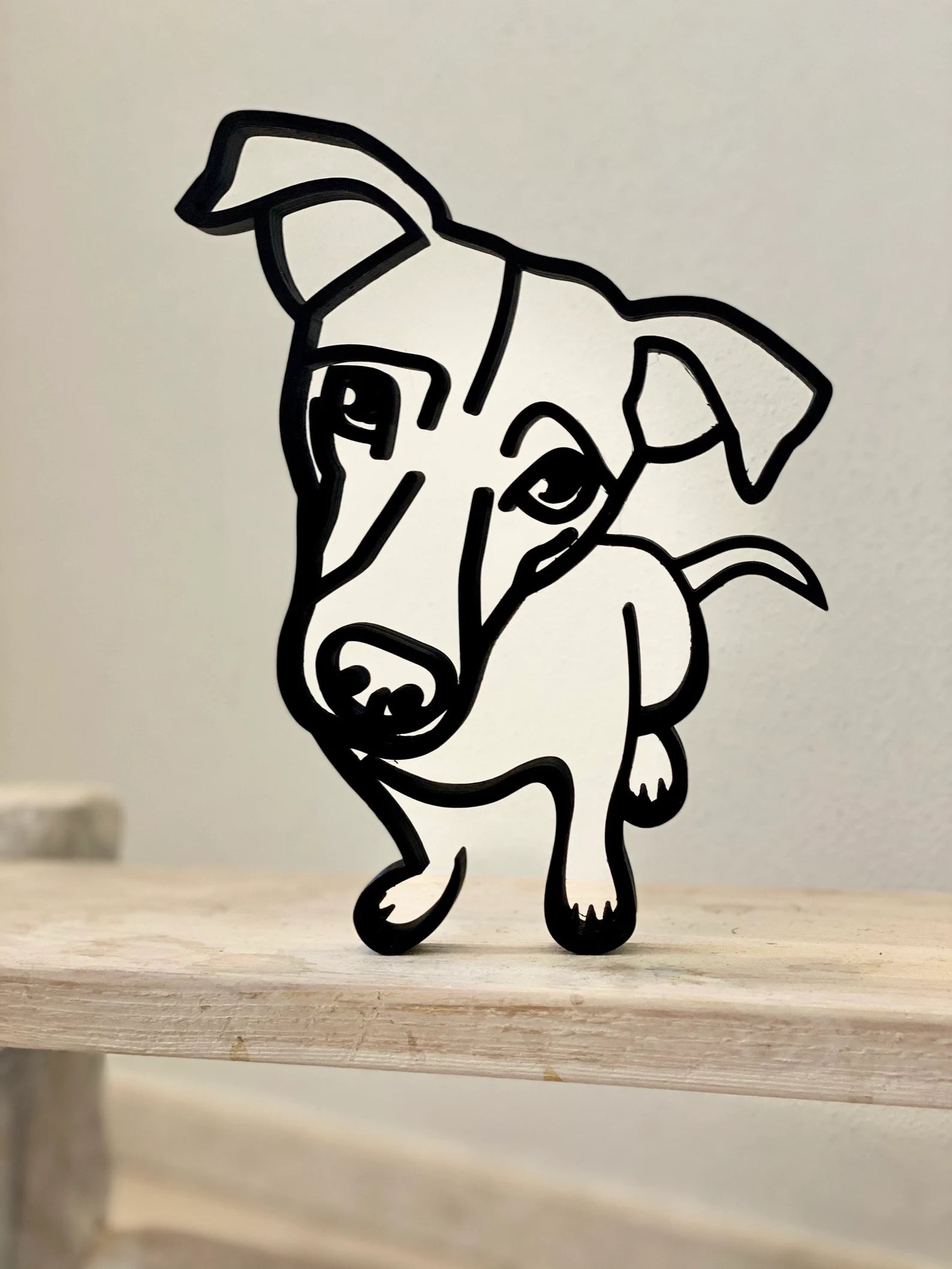 Jack Russell Cartoony Art Sculpture - Goodogz