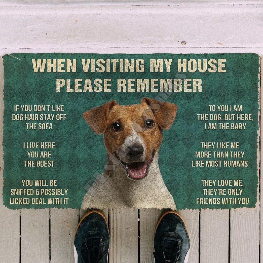 Jack russell funny doormat - Goodogz