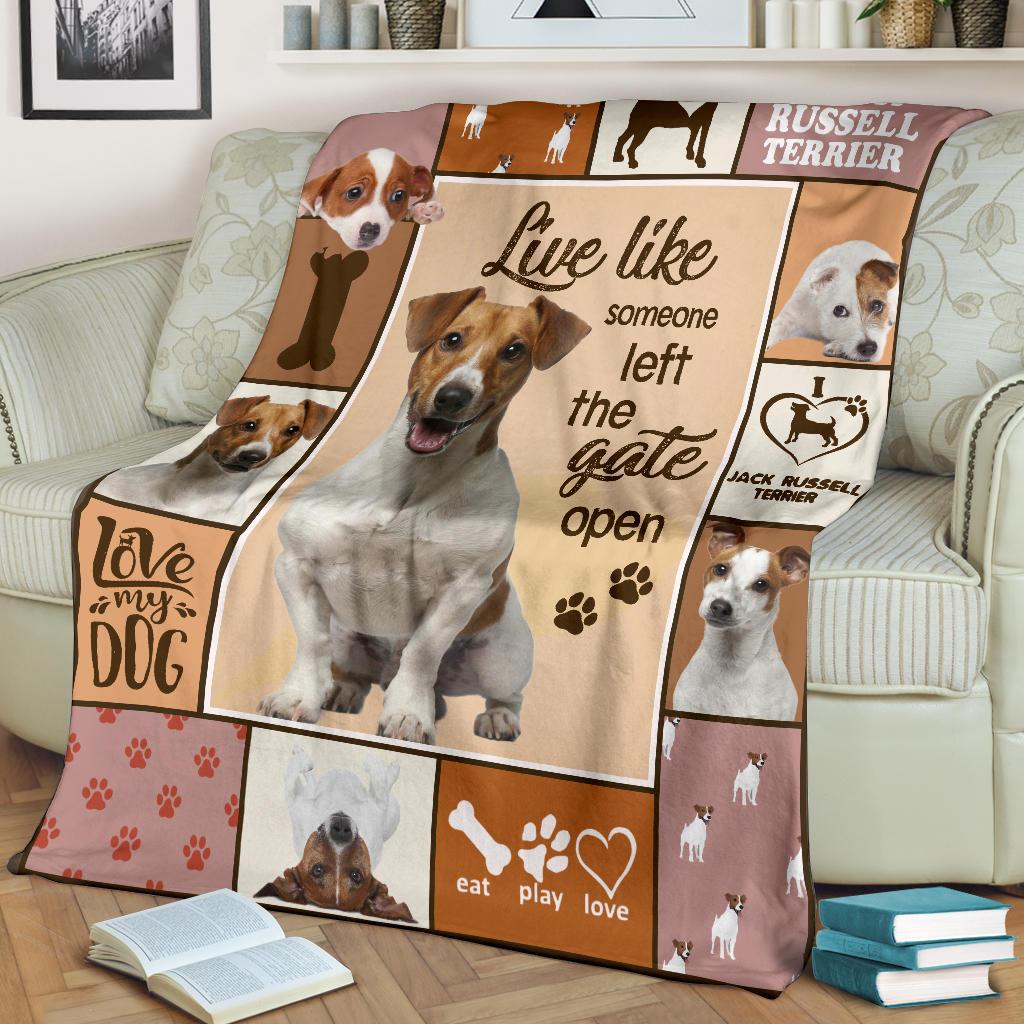 JACK RUSSELL TERRIER FLEECE BLANKET - Goodogz