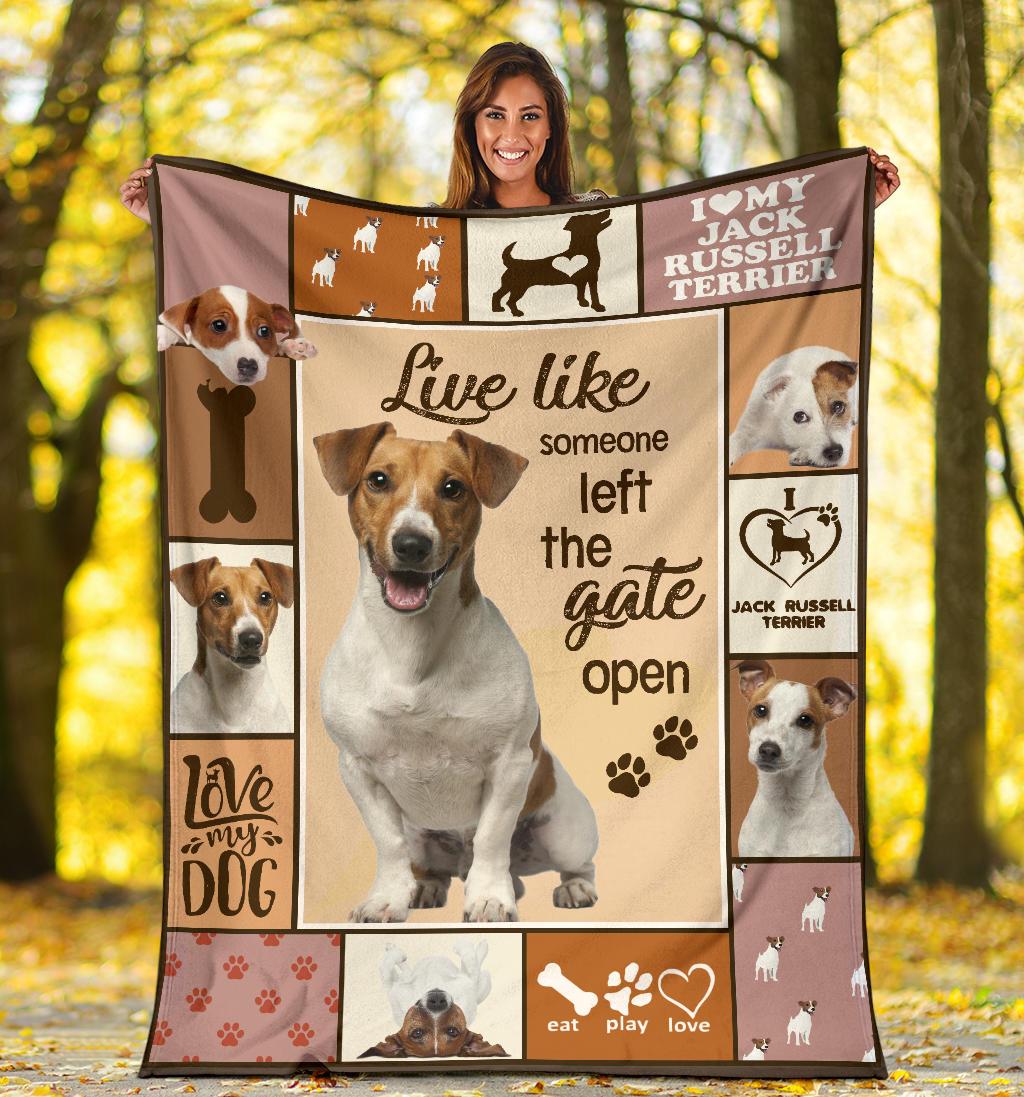 JACK RUSSELL TERRIER FLEECE BLANKET - Goodogz