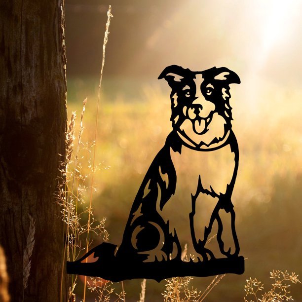 Metal Border Collie Silhouette - Goodogz