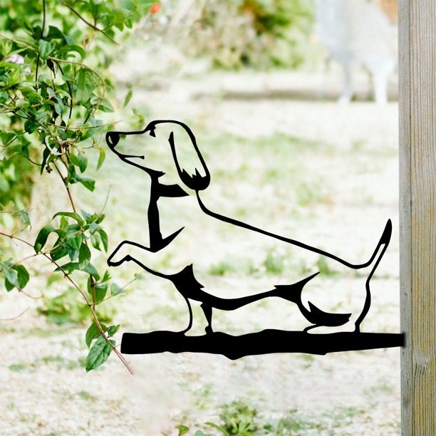 Metal Dachshund Silhouette - Goodogz