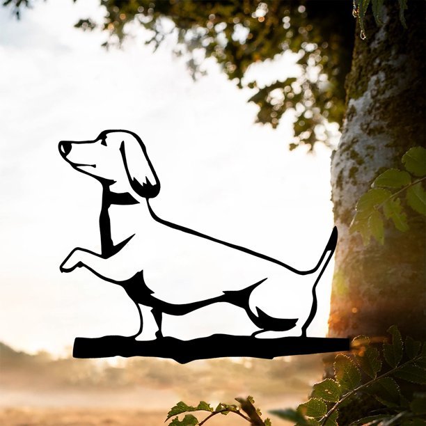 Metal Dachshund Silhouette - Goodogz