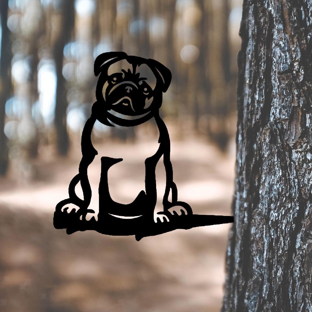 Metal Pug Silhouette - Goodogz