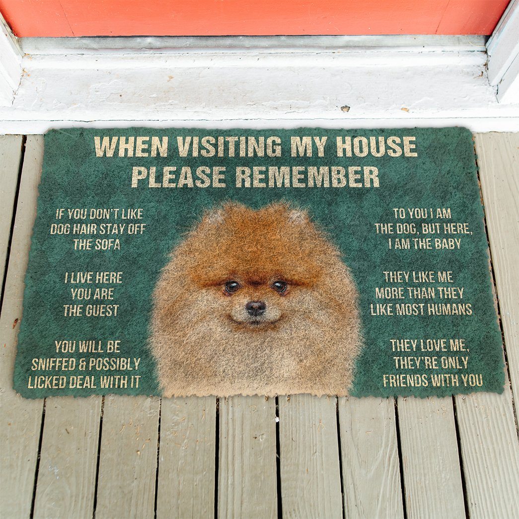 Pomeranian funny doormat - Goodogz