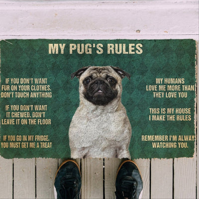 Pug funny doormat - Goodogz