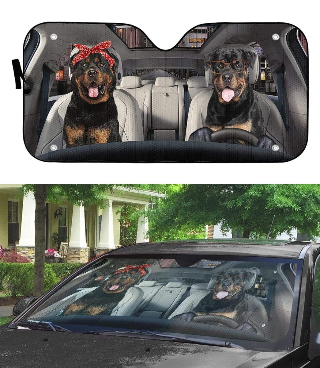 ROTTWEILER CAR SUNSHADE - Goodogz