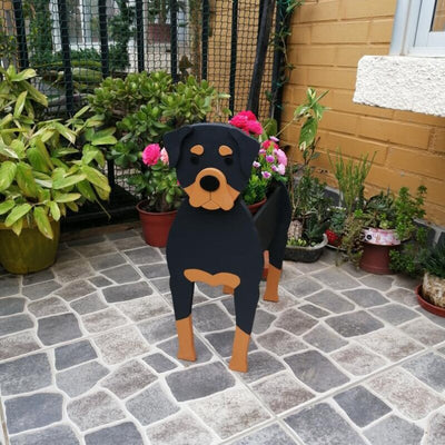 Rottweiler Dog Planter - Goodogz