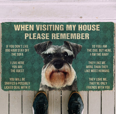 Schnauzer funny doormat - Goodogz