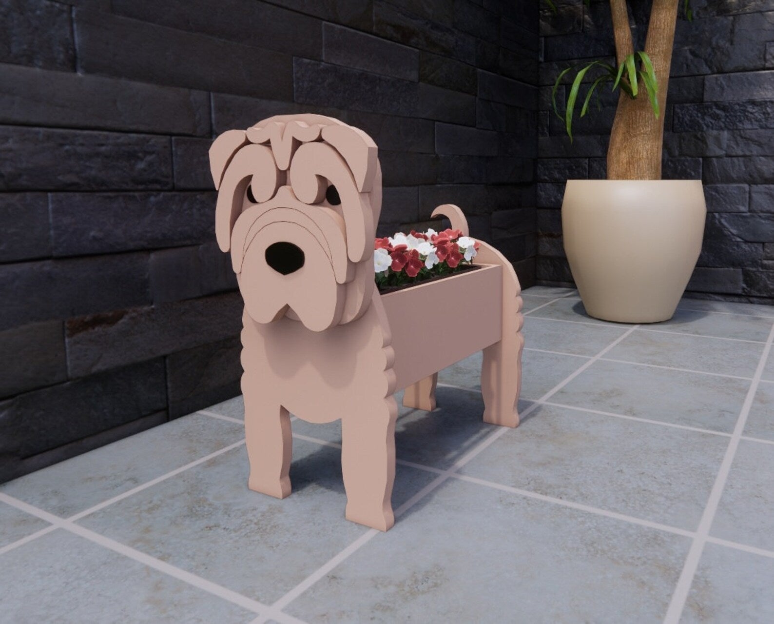 Shar Pei Dog Planter - Goodogz