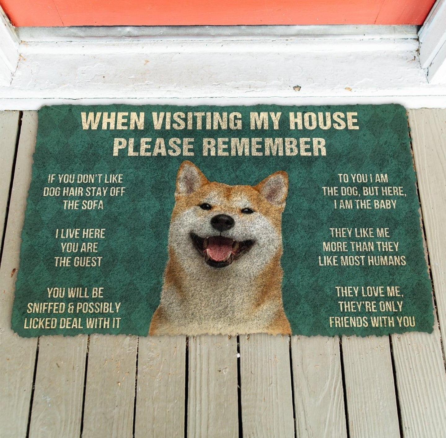 Shiba inu funny doormat - Goodogz