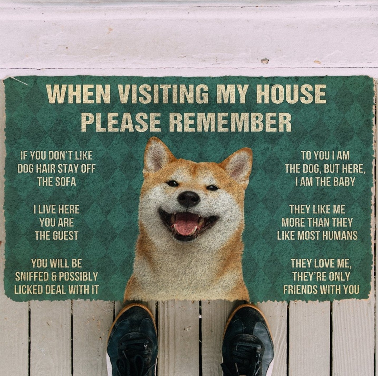 Shiba inu funny doormat - Goodogz