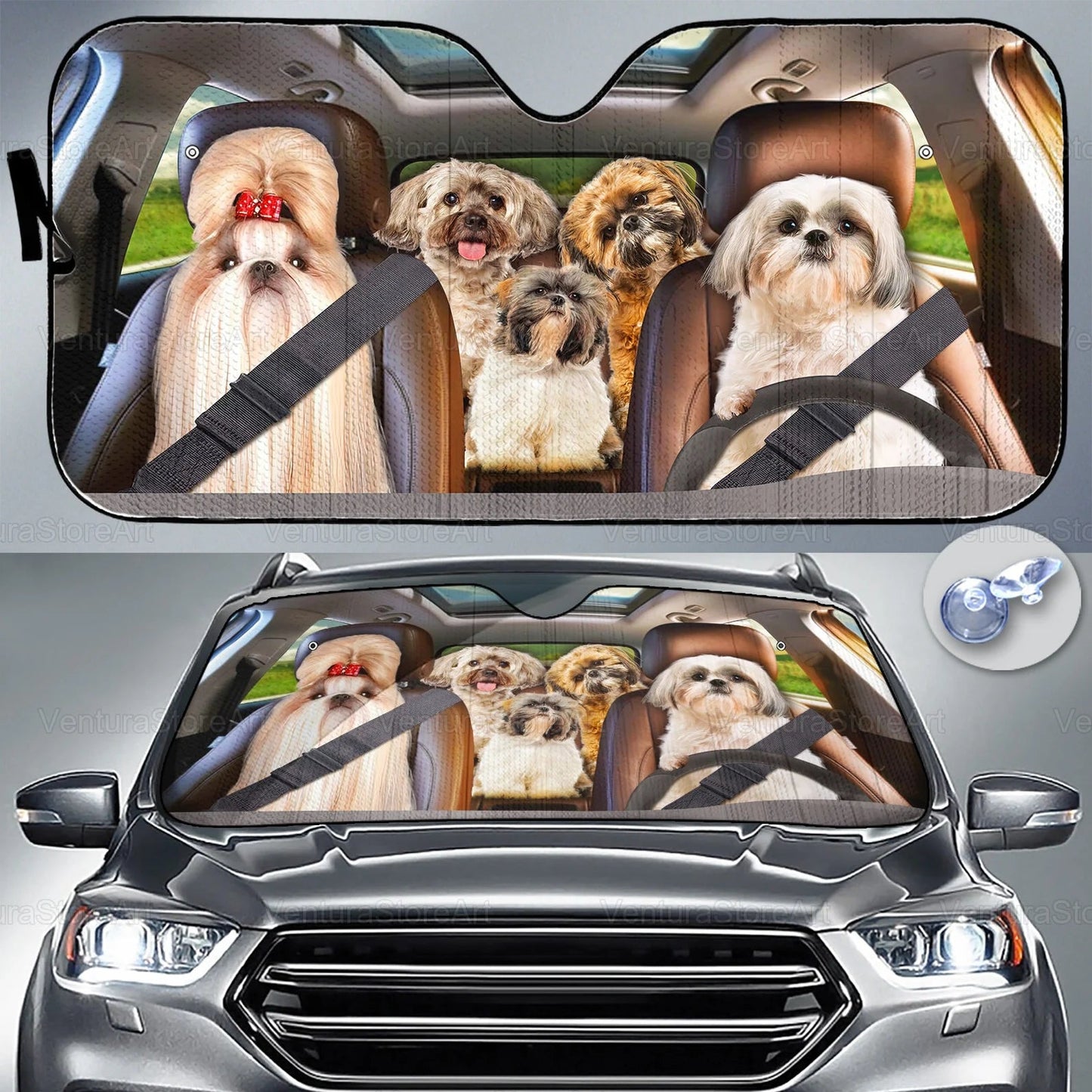 SHIH TZU CAR SUNSHADE - Goodogz