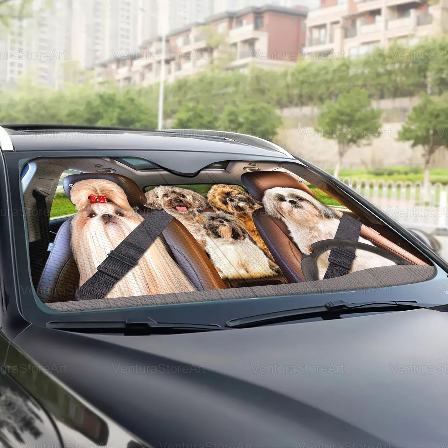 SHIH TZU CAR SUNSHADE - Goodogz