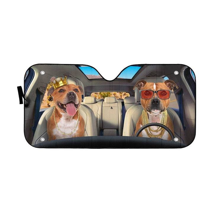 Staffordshire Bull Terrier Car Sunshade - Goodogz