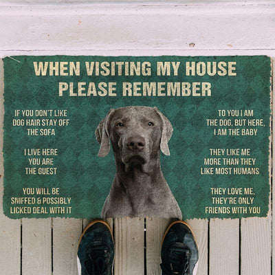 Weimaraner funny doormat - Goodogz