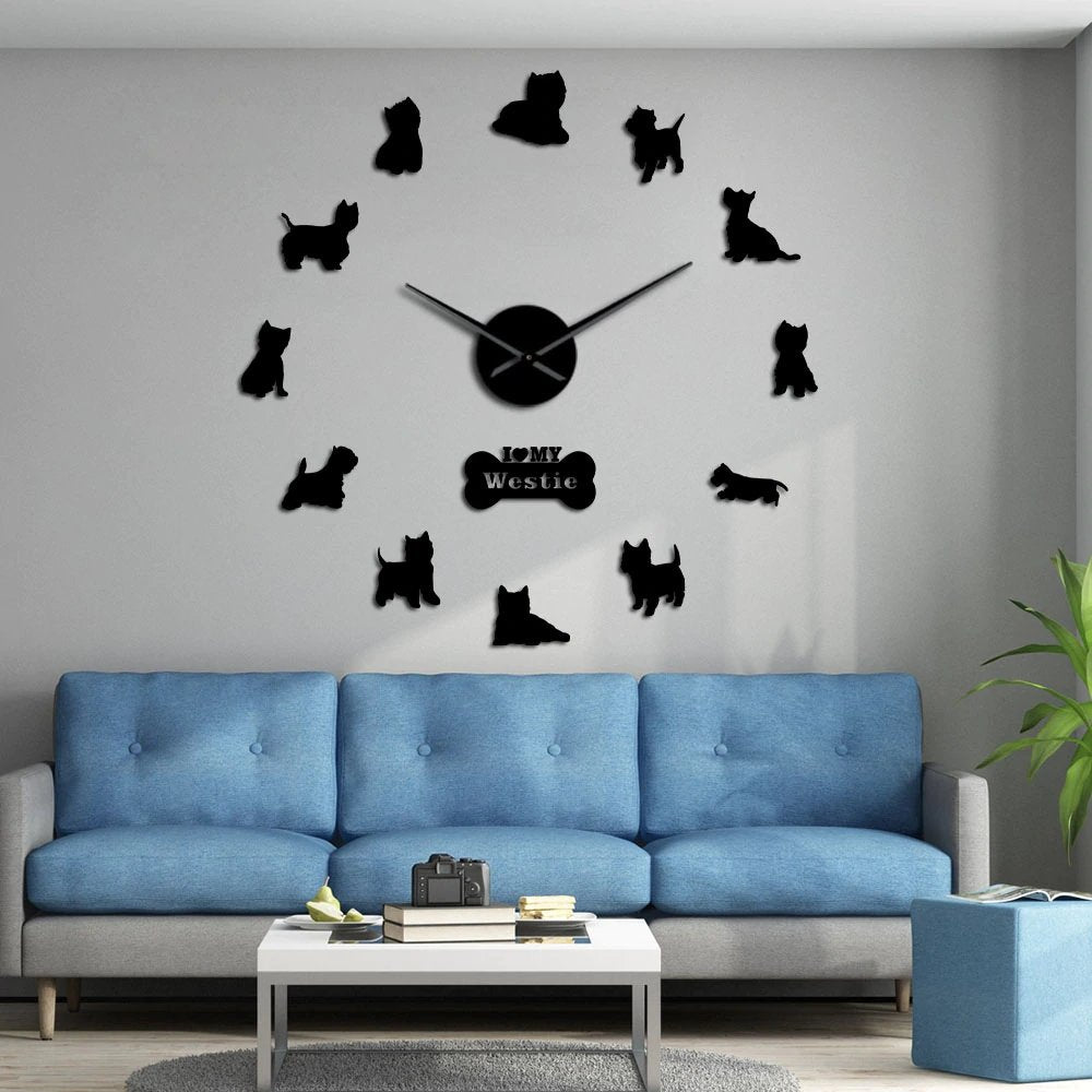 Westie clock - Goodogz