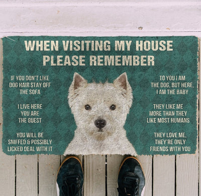 Westie funny doormat - Goodogz