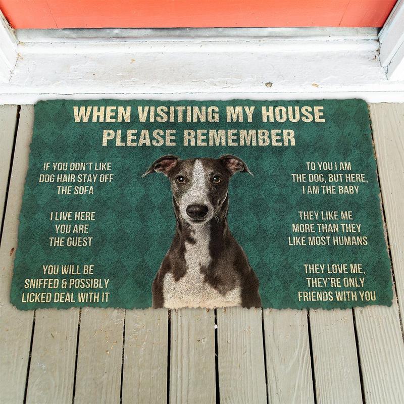 Whippet funny doormat - Goodogz