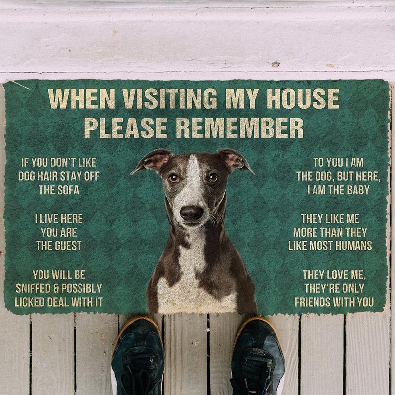 Whippet funny doormat - Goodogz