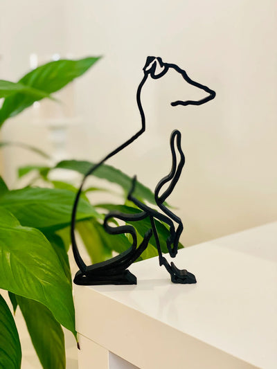 Whippet Minimalist Art Sculpture - Goodogz